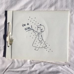 I'm A Girl Baby Book - Vintage